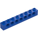 LEGO Bleu Brique 1 x 8 avec des trous (3702)