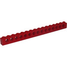 LEGO Rouge Brique 1 x 16 avec des trous (3703)