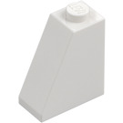 LEGO Blanc Pente 1 x 2 x 2 (65°) (60481)